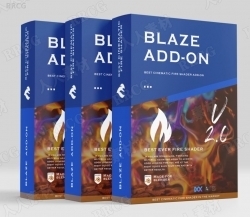 Blaze彩色火焰生成器Blender插件V2.0版