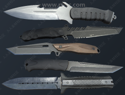 尖锐锋利不同型号纹理战斗刀具包3D模型合集UE4游戏素材资源