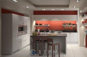 厨房3D模型设计
