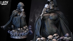 死亡女神动漫角色雕塑雕刻3D模型