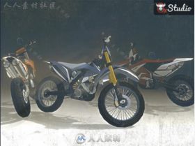 越野摩托车车辆Unity3D资源素材