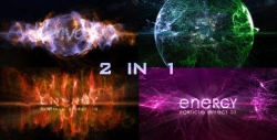 粒子能量特效Logo演绎动画AE模板