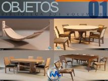 家具装饰品3D模型合辑 3D1 Biblioteca SUPERMODELOS Vol.01