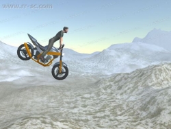 山地摩托车翻转骑行小游戏整体项目Unity游戏素材资源