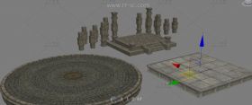 几个常见的平台场景3D模型