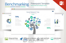 市场标准展示PPT模板Benchmarking Powerpoint