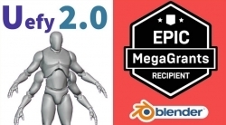 Uefy Pro骨骼绑定导入UE5游戏引擎Blender插件V2.5.0版