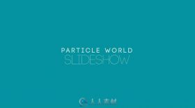 惊人的粒子世界幻灯片影视片头AE模板 Videohive Particle World Slideshow 16225187