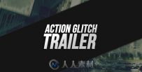 速度激情预告片包装动画AE模板 Videohive Action Glitch Trailer 11782245