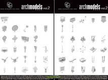 《精品小饰品家具3D模型合辑》Evermotion ArchModels Vol.02 Misc Accessories