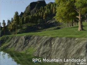 PBR山林风景环境3D模型Unity素材资源