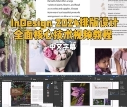 【中文字幕】InDesign 2024排版设计全面核心技术视频教程