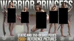 2900张勇敢女性手持武器艺术姿势造型高清参考图合集