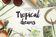 热带棕榈图案热带棕榈图案Tropical dreams patterns