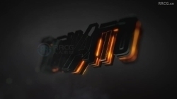 电影预告片影视片头3D质感Logo演绎动画AE模板