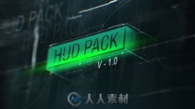 未来科技屏幕操作界面动画AE模板 Videohive HUD Pack 18690685