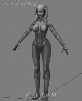 埃及女战士3D角色模型
