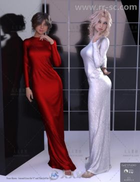 女性性感时尚美丽优雅的礼服3D模型合辑
