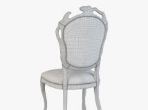 餐椅高精度3D模型