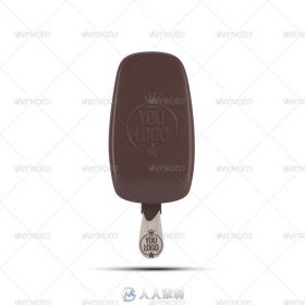 巧克力冰淇淋包装展示PSD模板 Ice Cream Package Mock-Up