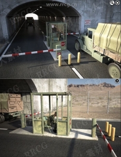 军事官方隧道场景3D模型合集