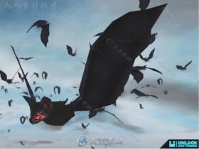 飞翔的蝙蝠哺乳动物角色3D模型Unity游戏素材资源