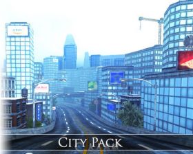 完整的城市模型城市环境Unity3D素材资源