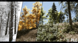 森林四季生态系统植物花草环境UE4游戏素材资源