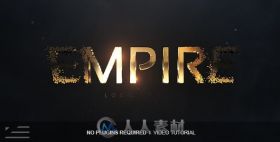 酷炫粒子合成显示帝国标志AE模板 Videohive Empire Logo Reveal 16605875