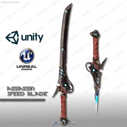 武器刀剑剑柄剑刃装配渲染工具UE4游戏素材资源