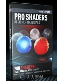 ProShaders2材质贴图包Element3D V2扩展资料 Video Copilot Pro Shaders 2 for Ele...
