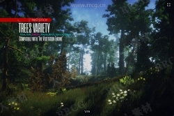 树木和植物丛林环境场景Unity游戏素材资源