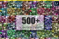 500组高级唯美调色预设Lightroom模板 Creativemarket 500+ Premium Lightroom Pres...