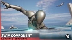 150组人物角色游泳动画Unreal Engine游戏素材资源