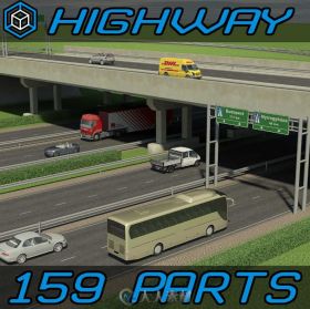 公路相关元素3D模型合辑 Turbosquid 3D Highway Elements Pack