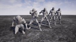 159组双匕首战斗动画Unreal Engine游戏素材资源