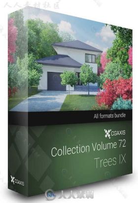 32组高精度针叶树3D模型合辑 CGAXIS MODELS VOLUME 72 TREES IX VRAY ONLY