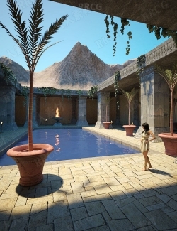 古庙院落360度环境场景3D模型合集