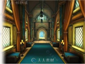 城堡室内幻想环境Unity3D资源素材