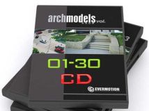 《Cinema 4D 模型合辑Vol.01-30》Evermotion Archmodels vol.01-30 for Cinema 4D