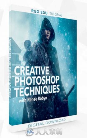 PS冰雪战士创意后期合成制作视频教程 RGGEDU CREATIVE PHOTOSHOP TECHNIQUES WITH ...