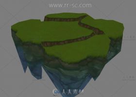 悬浮小岛3D模型