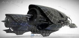 未来科幻概念赛车飞行器