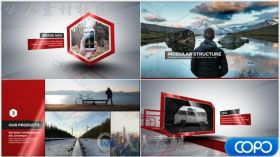 创意现代公司商业项目展示宣传视频包装AE模板 Videohive Corporate Profile Vide...