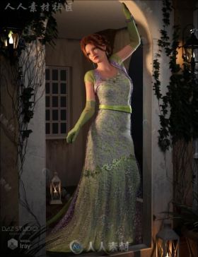 精美时尚的女性晚礼服3D模型合辑