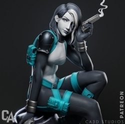 暴风女坐姿《X战警》影视游戏角色雕塑3D打印模型