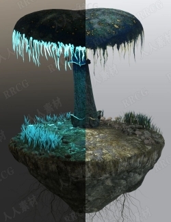 幻想西洋镜寂静神奇小岛环境场景3D模型合集