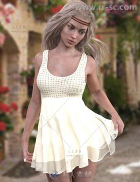 女性美丽性感大方的连衣裙3D模型合辑