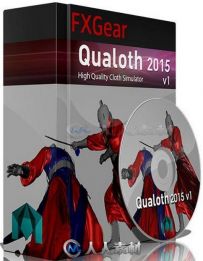 Qualoth布料模拟动画Maya插件V4.2-1版 FXGear Qualoth 4.2-1 For MAYA 2011-2016 Win