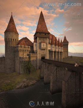 360度中世纪城堡场景环境3D模型合辑